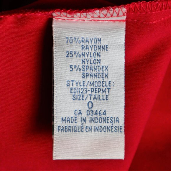 Red Sleeveless Fitted Dress with Peplum and Leopard Print Belt - Picture 7 of 8